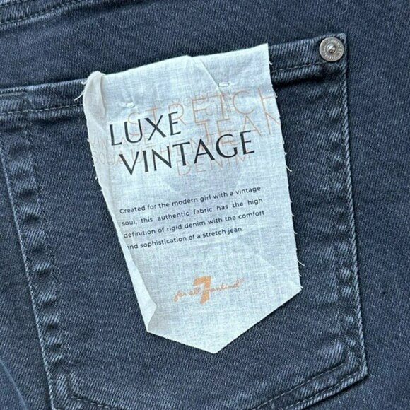 7 for All Mankind High Waist Ankle Skinny Jeans Size 32 NWT - Picture 8 of 9